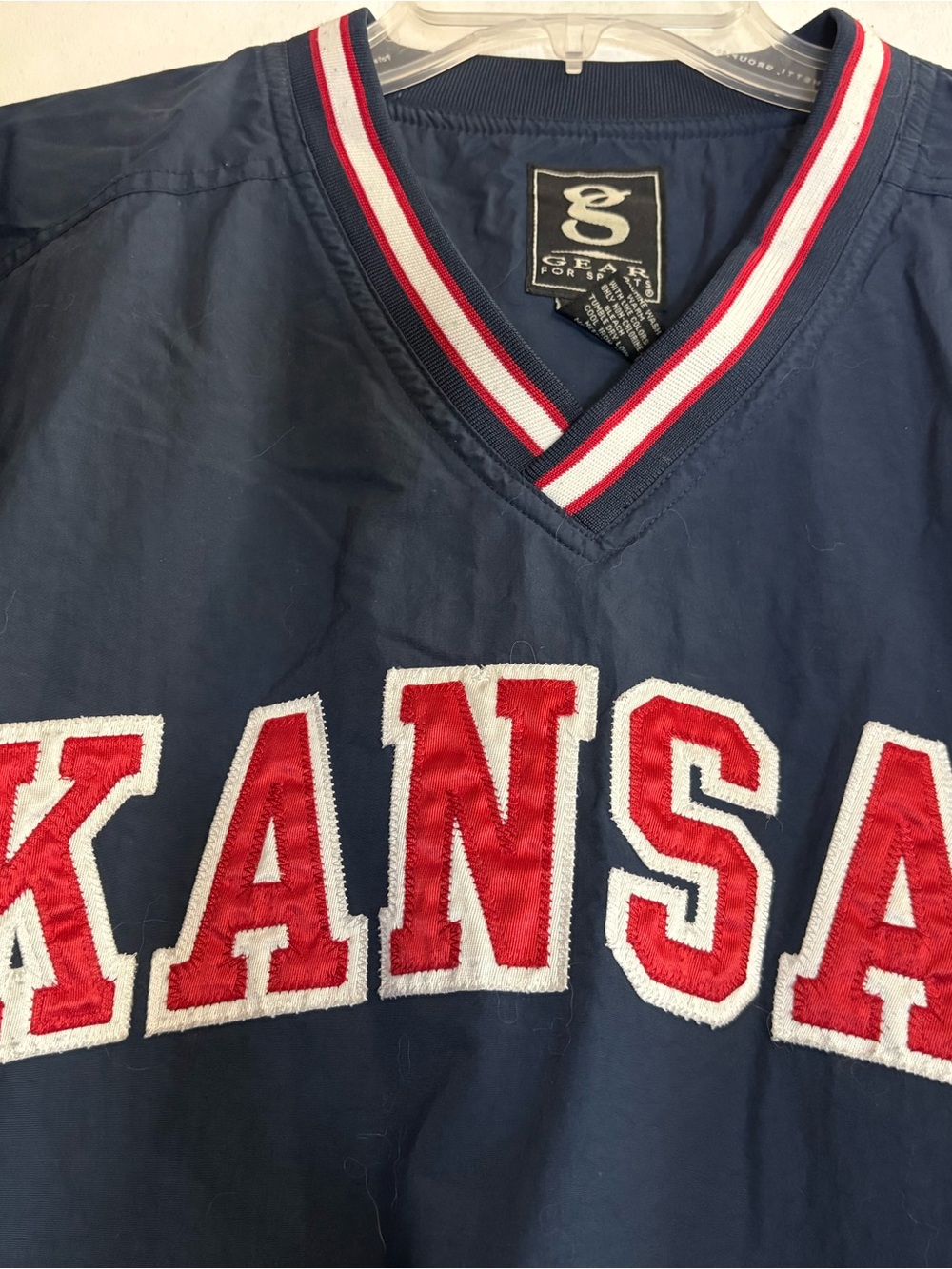 Gear For Sports Navy Pullover with Red Kansas Applique - Picture 3 of 10